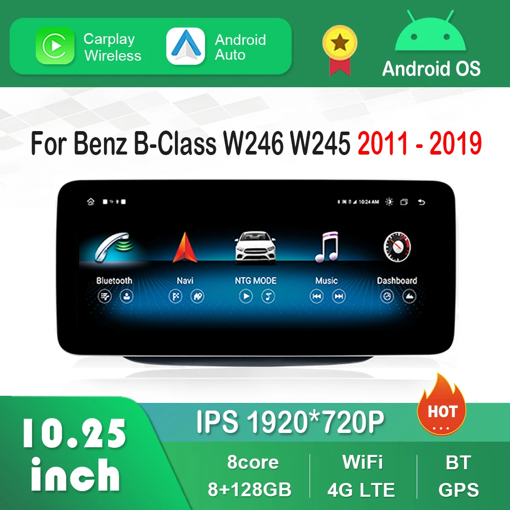 Автомобильный радиоприемник Android видео-мультимедийный плеер GPS 10 25 дюйма 1920*720P