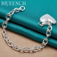 blueench 925 sterling silver hoop chain cutout butterfly pendant womens party wedding fashion jewelry
