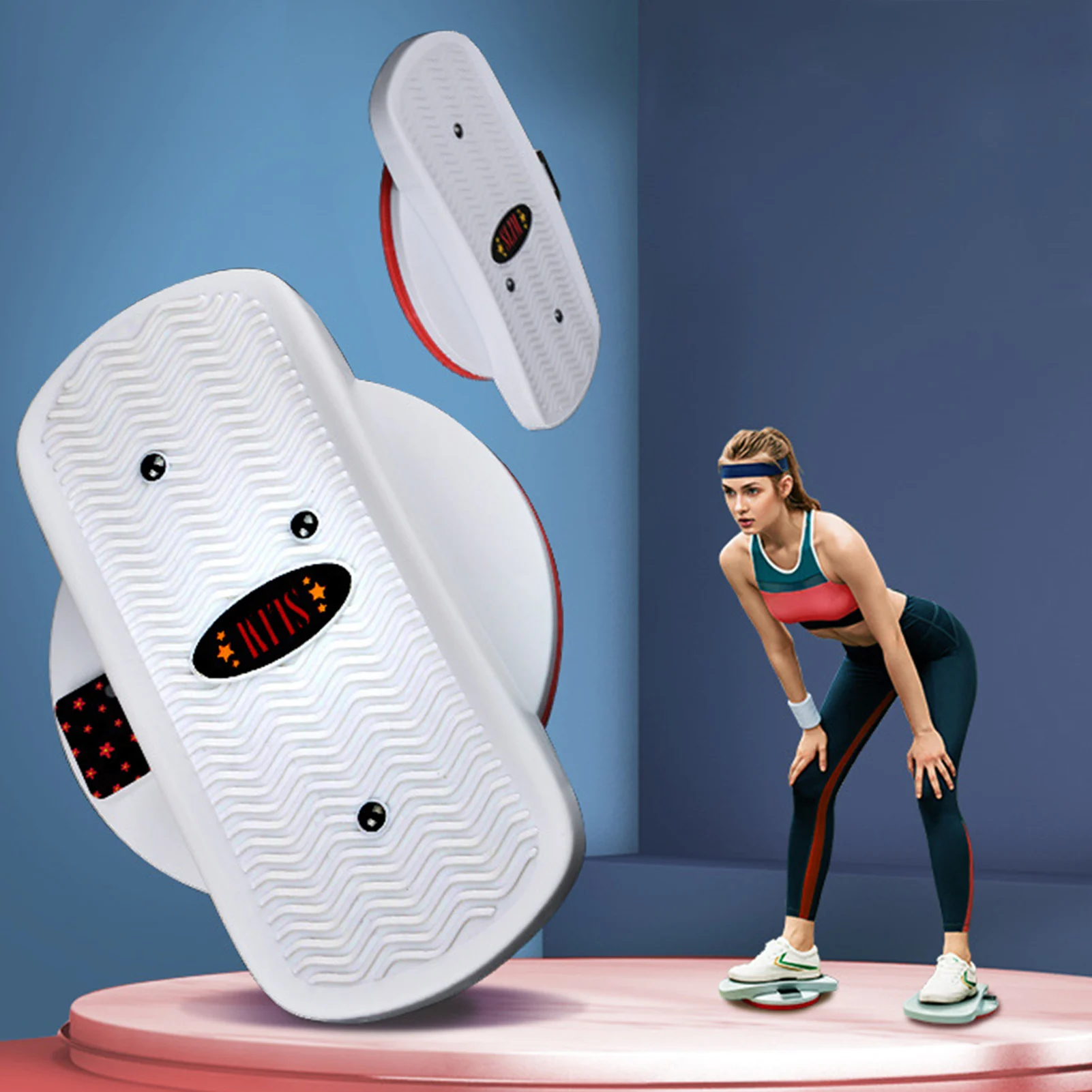 

Exercise Twist Board 2PC Ab Board Split Type Waist Twisting Disc Body Shaping Twisting Waist Plate Exercise Machine Cardio