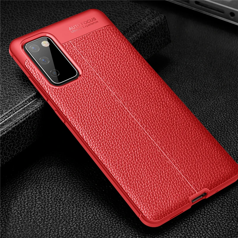 For Samsung Galaxy S20 FE Case For Samsung S20 FE TPU Leather For Fundas Samsung A12 A02S A51 A71 A41 A51 A71 S21 S20 FE Cover