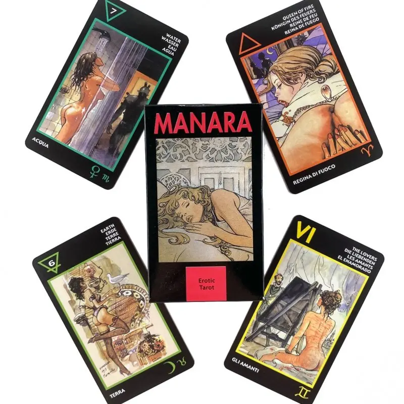 Manara Tarot настольные карты для гадания судьба английские Настольные игры Игральные