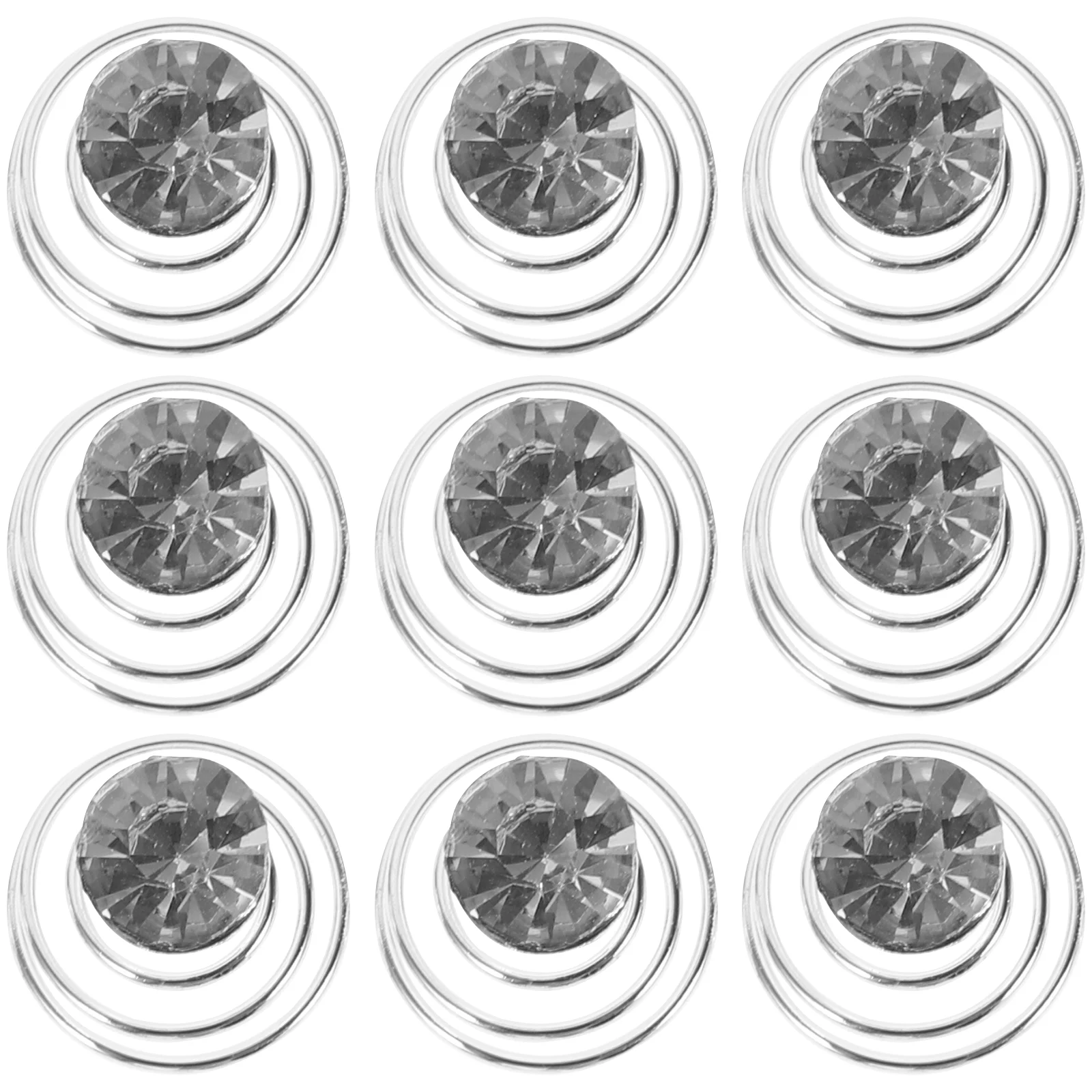 

12 Pcs Wedding Miss Barrettes Women Spiral Twist Hair Pins Mini Rhinestone Clips