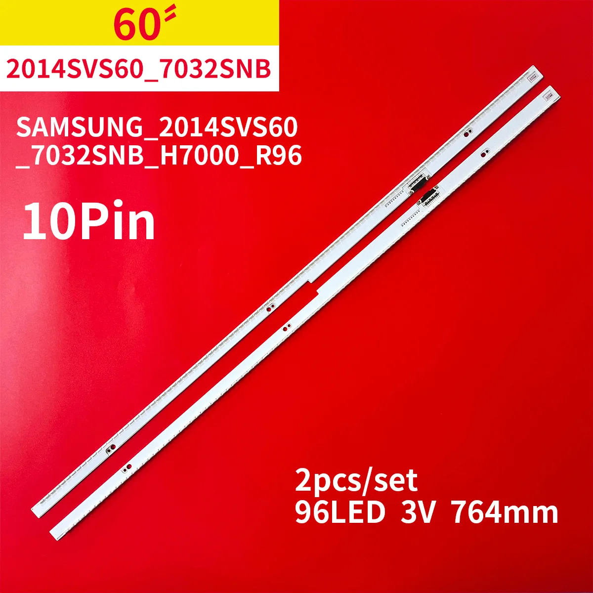 Новинка 2 шт./1 комплект Светодиодная лента для подсветки 96 ламп для Samsung 60 