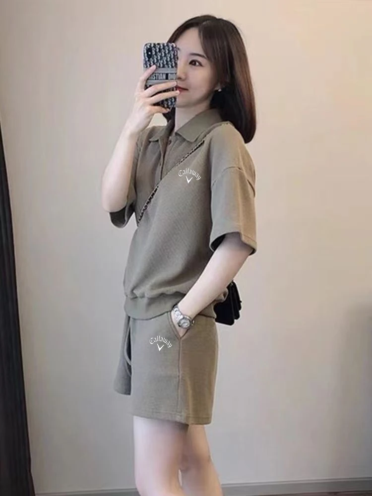 

2023 women's clothing Golf Horse Summer Golf suit shorts Women's Golf Wear Shirts 2-piece set women's golf wear summer