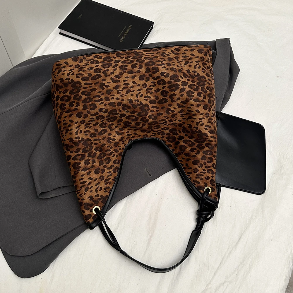 Женская сумка через плечо из искусственной кожи с леопардовым принтом