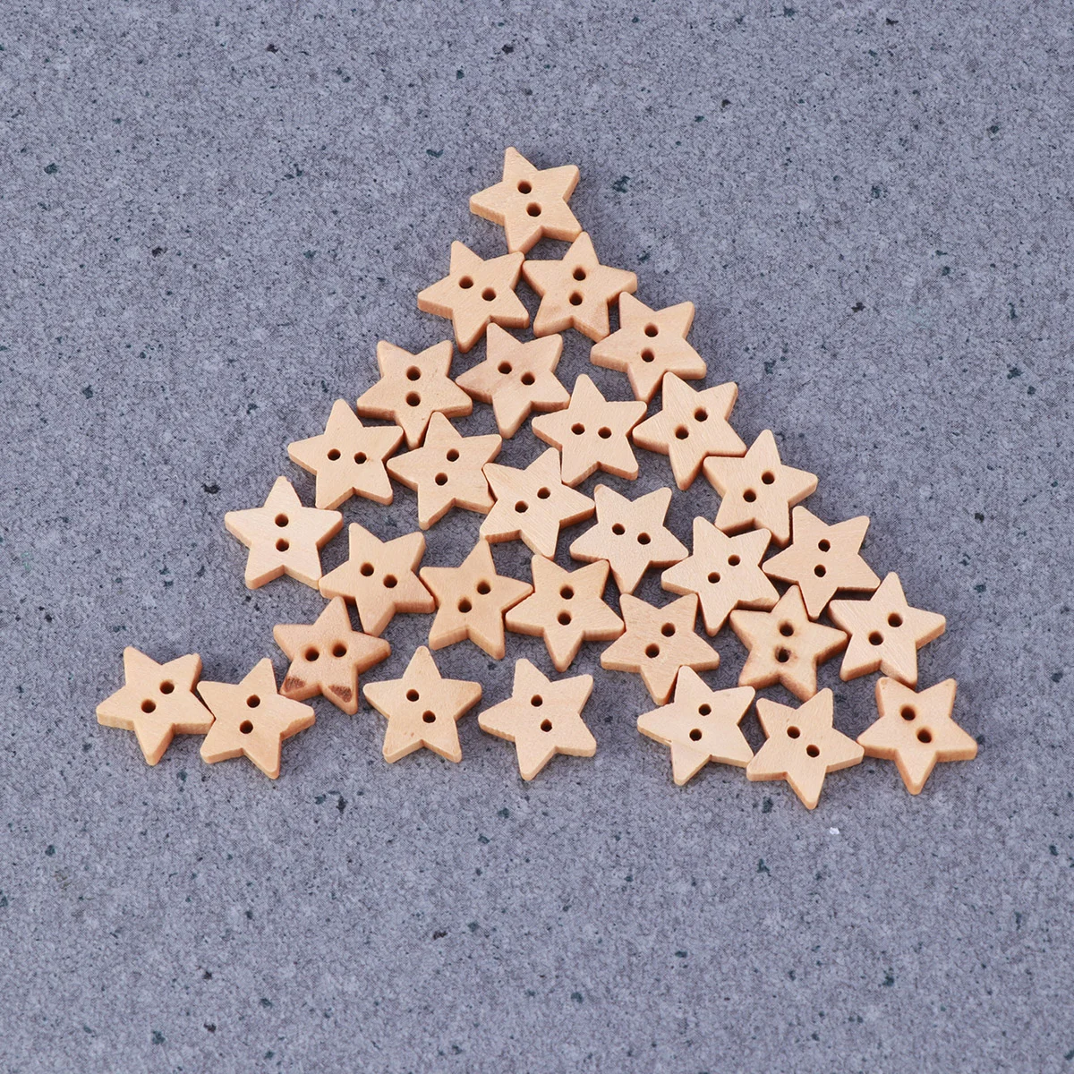 

200pcs/pack Sewing Buttons Buttons for Scrapbook Sewing Button DIY Buttons Pentagram Buttons Color Shapes Buttons