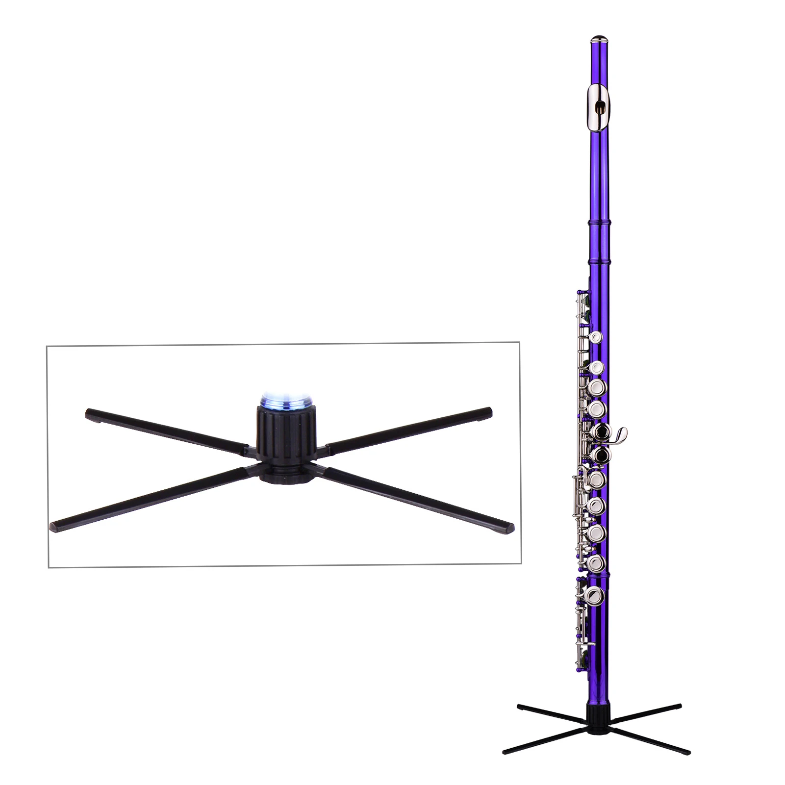 Фитинг с замкнутым отверстием 16 клавиш никелированный латунный ветровой