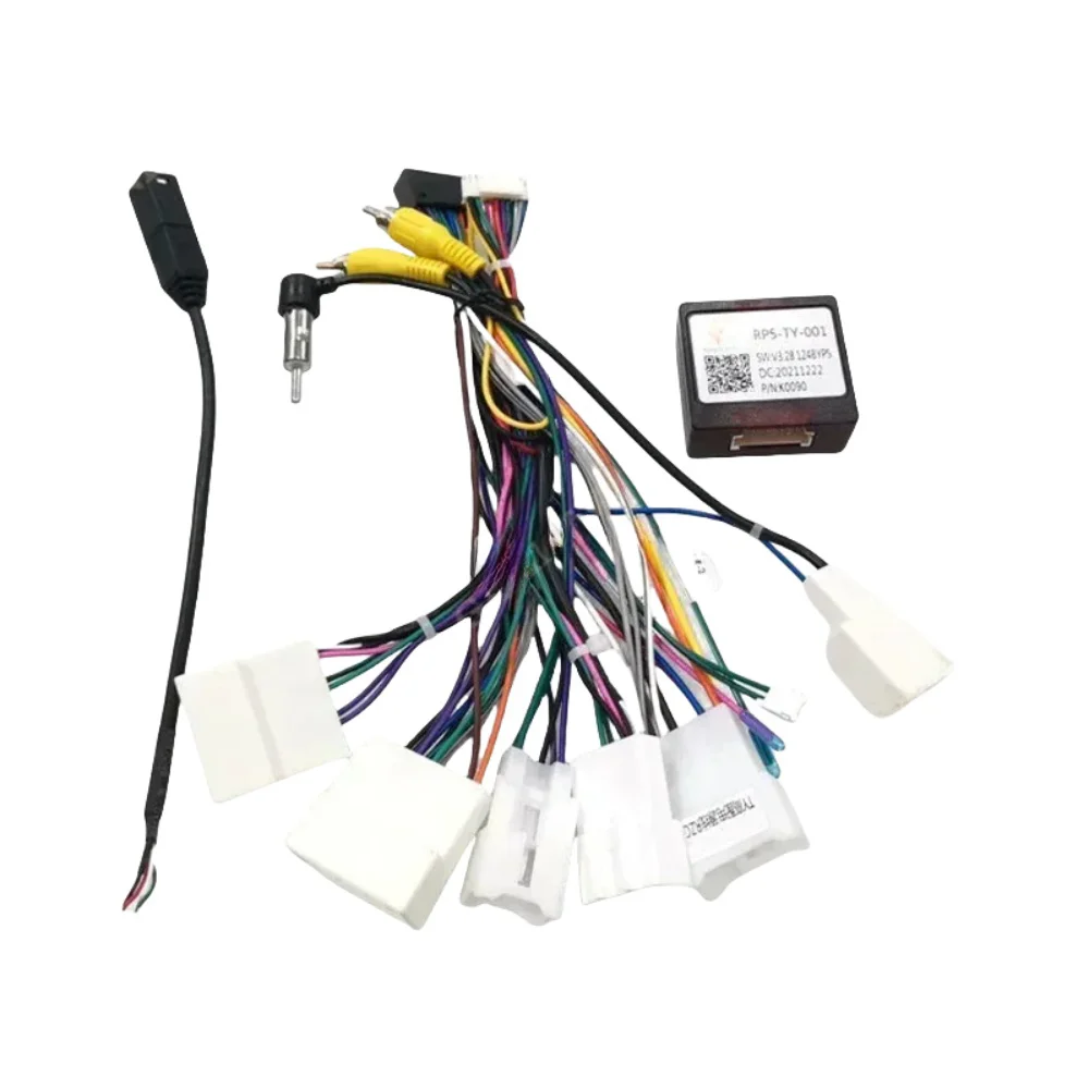 Автомобильный 16-контактный жгут проводов Android адаптер кабеля питания с Canbus для