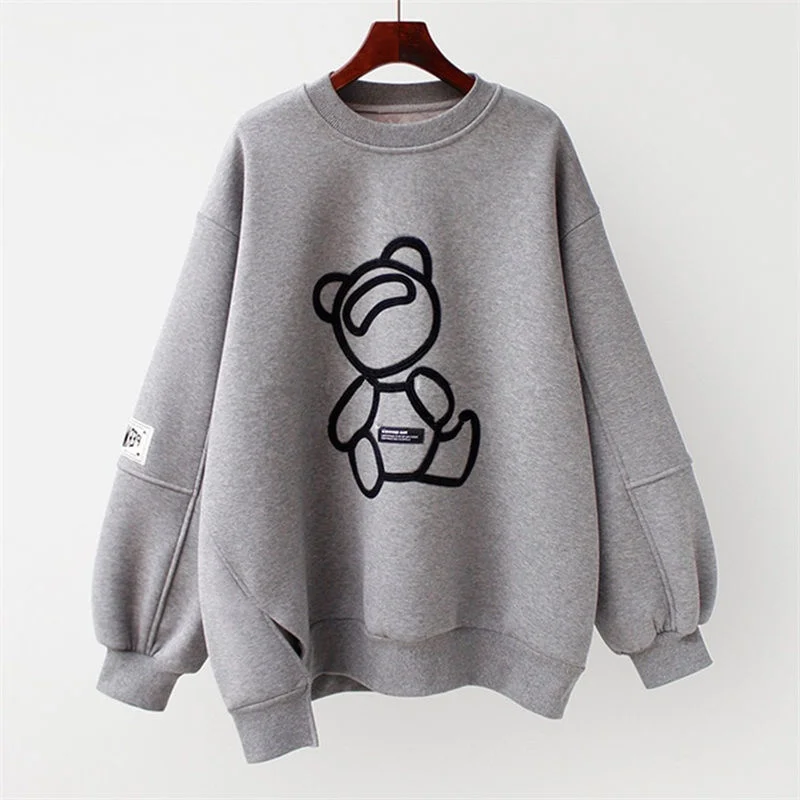 

Loose Style Spring and Autumn Long Sleeves Streetwear Women Sweetshirts Clothes for Teenagers Sweatshirt Woman Urban