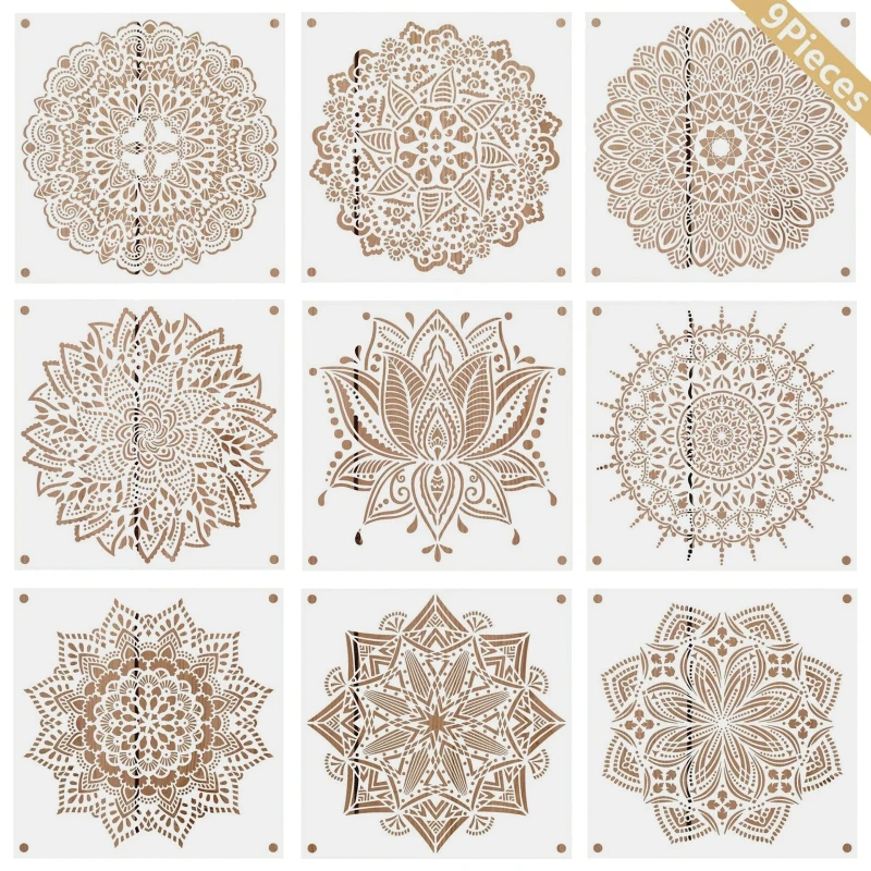 

30*30cm Big Geometry Mandala Round DIY Layering Stencils Painting Scrapbook Coloring Embossing Album Decorative Template