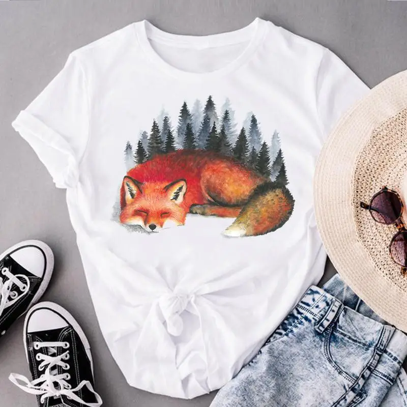 

Женская футболка с коротким рукавом и круглым вырезом, в стиле Харадзюку