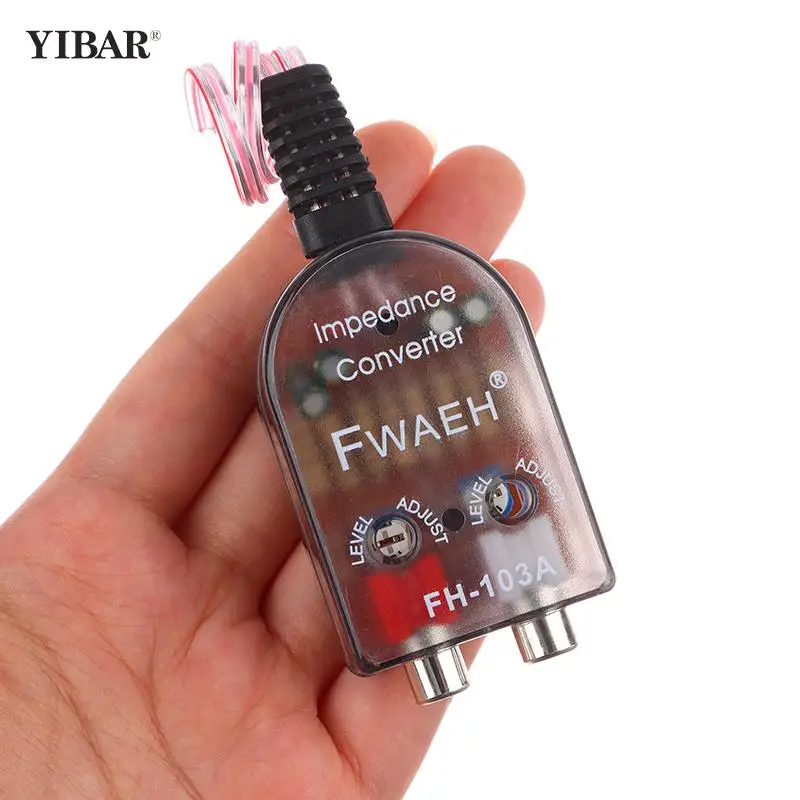 Car Audio High Level Speaker Signal To Low Level RCA Adapter High To Low Subwoofer Converter