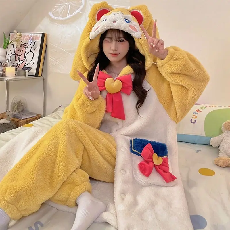 Аниме Pretty Guardian Сейлор Мун Цукино Усаги Косплей Ночная рубашка Костюм Пижамы