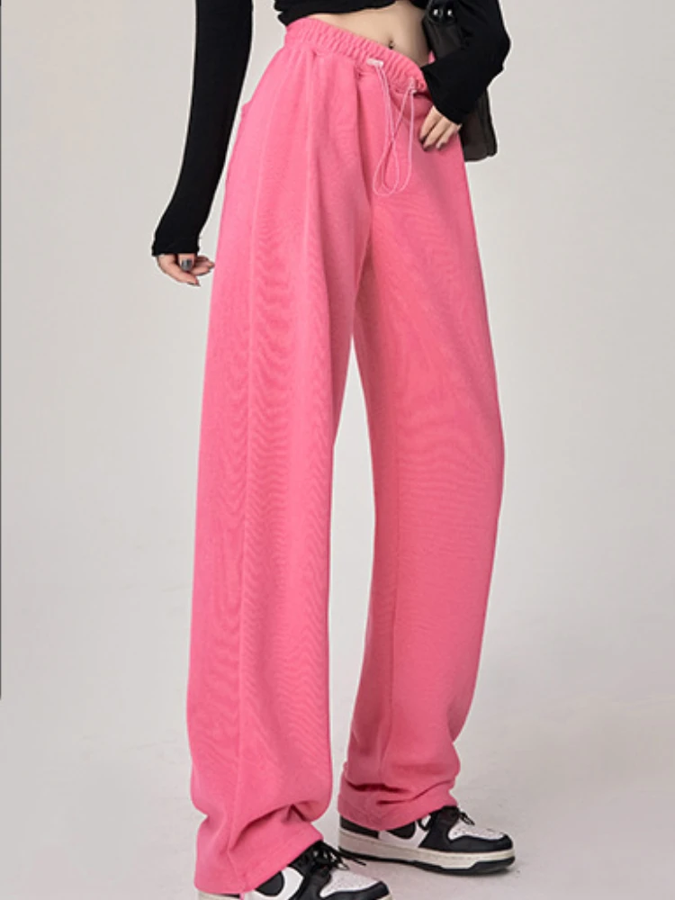 2023 большие серые бархатные мешковатые спортивные штаны женские осенние