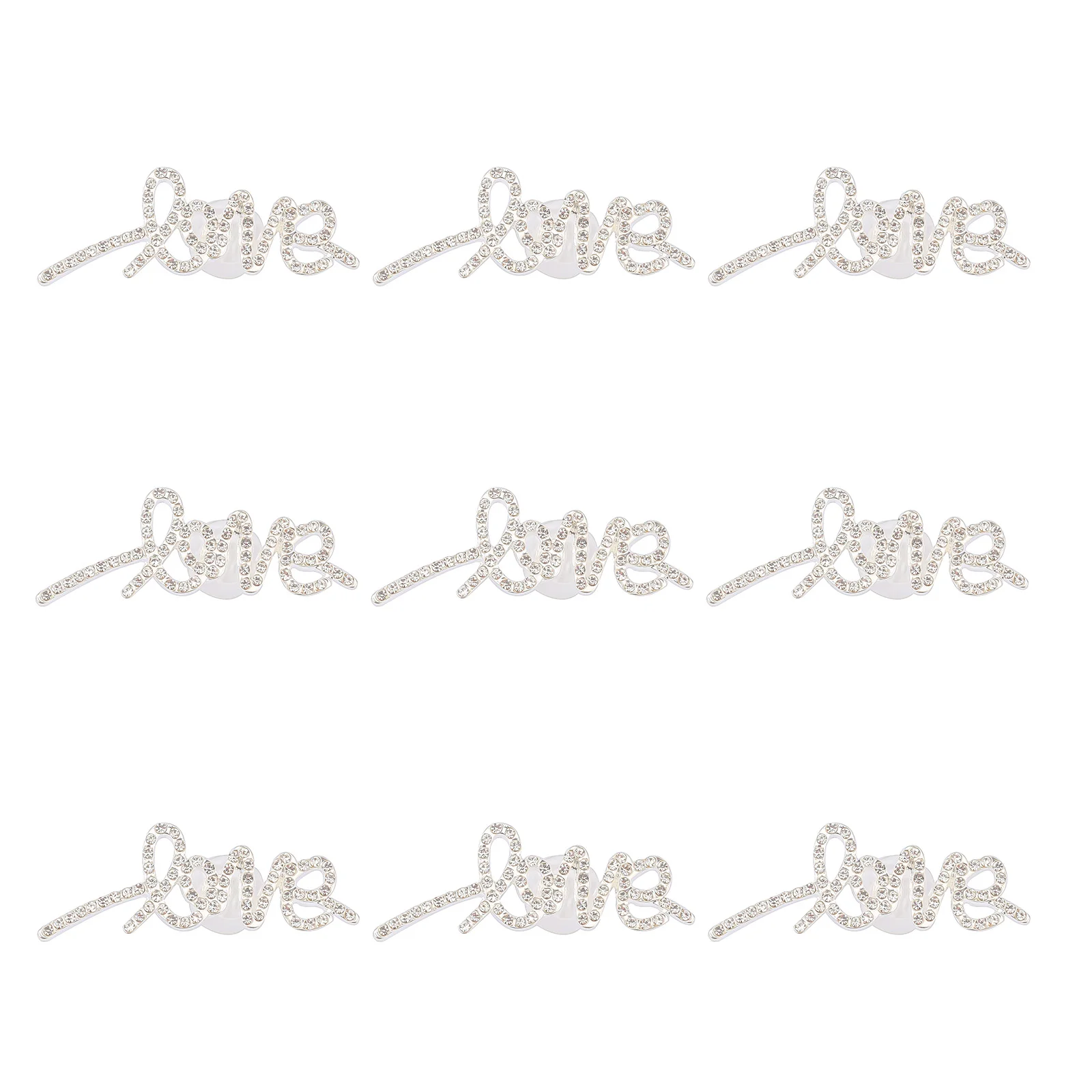 10pcs Love Shoe Charms Accessories Decorations Aolly Croc Jibz Buckle for DIY X-mas Gift CBC71