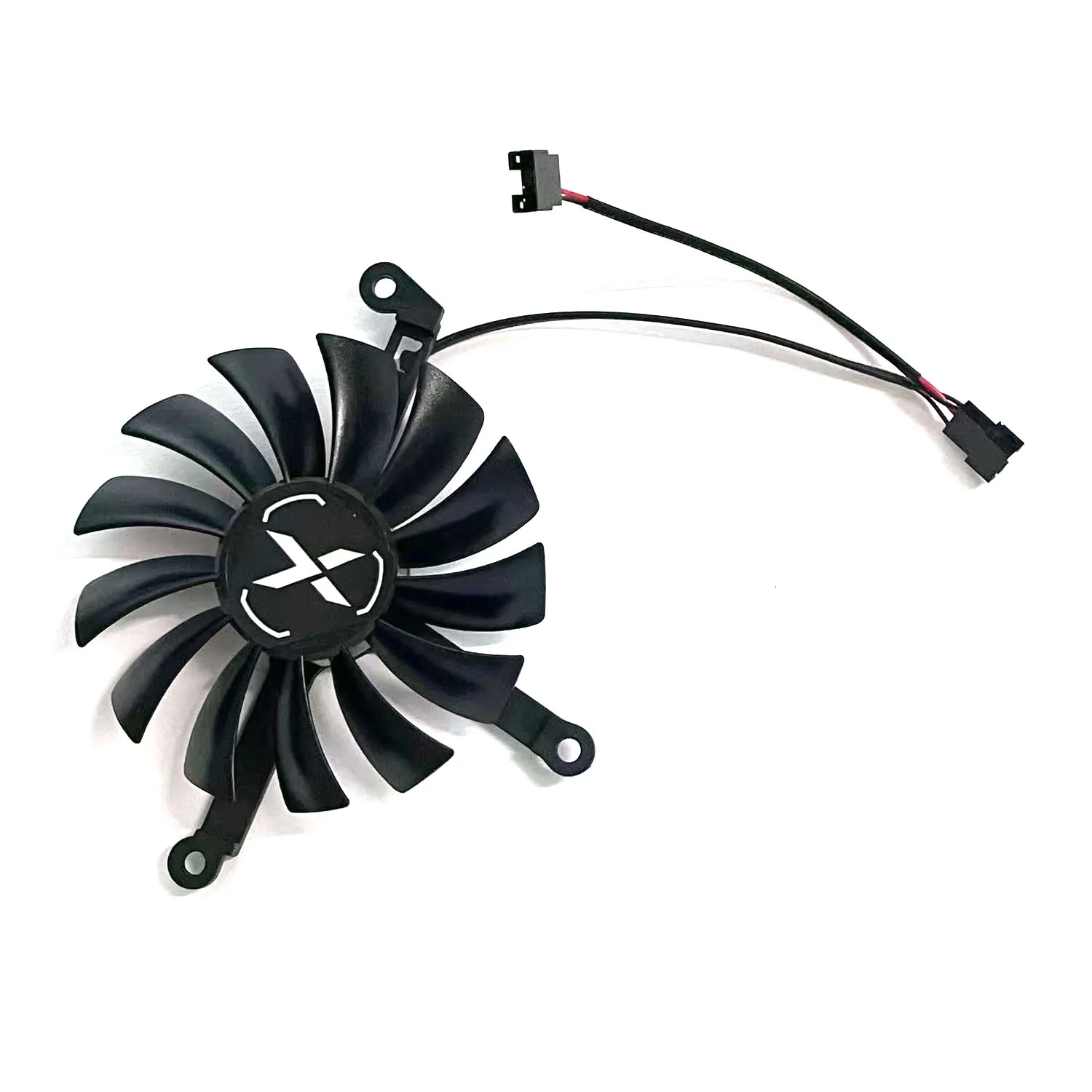 Фото Вентилятор видеокарты CF1015U12S 1x95 мм 2x87 мм Radeon RX 6700XT 6750XT для XFX Speedster SWFT 309 Radeon RX 6700 XT 12GO №4