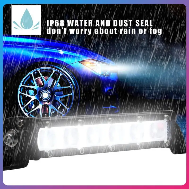 

1PCS Led Bar 8" 120W LED Light Bar 6 LED Spot Beams headlight Offroad 4WD SUV Driving Fog Lamp Car Lights Accessories