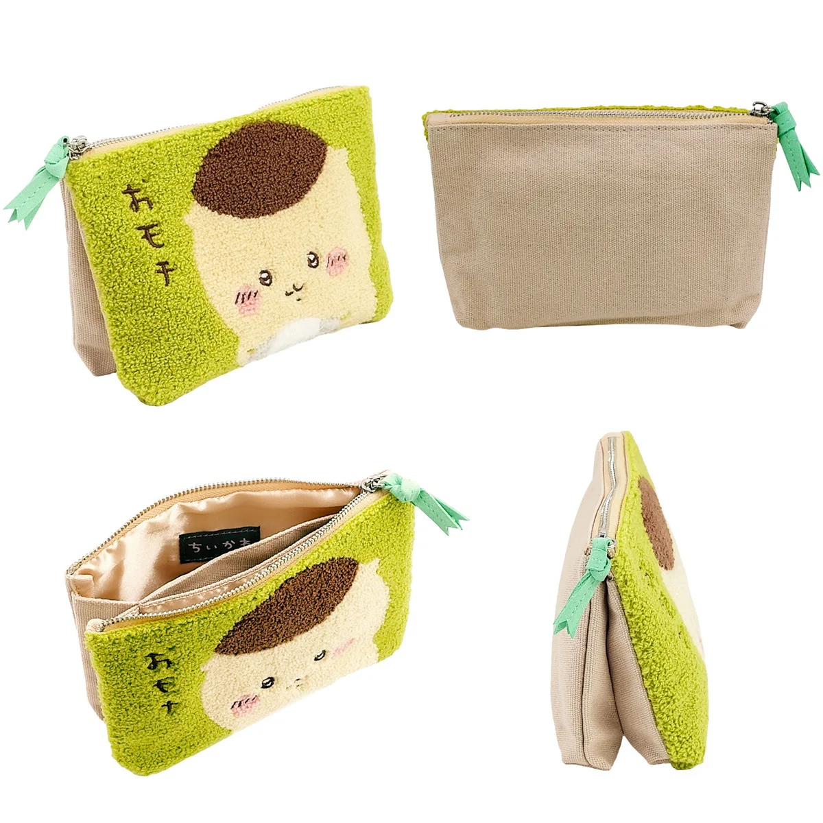 

Милый мультфильм Kawaii Chiikawa Hachiware Usagi Momonga плюшевый холст с вышивкой портмоне канцелярские принадлежности пенал