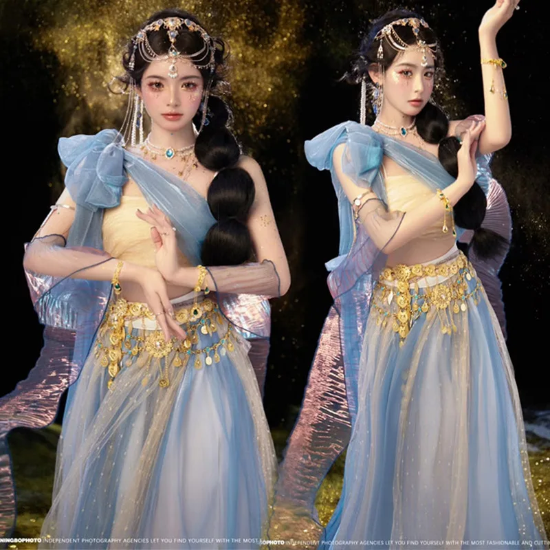 Women's Han Chinese Clothing Studio Pinshang Elements Improved Hanfu Western Dunhuang Dance Kweichow Moutai Exotic