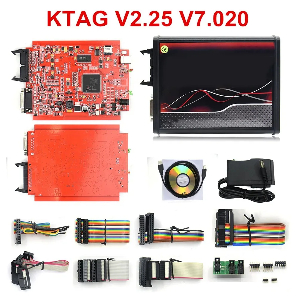 Онлайн 2 80 EU Red Kess V5.017 OBD2 менеджер Тюнинг Комплект KTAG V7.020 4 светодиодный BDM Рамка 22