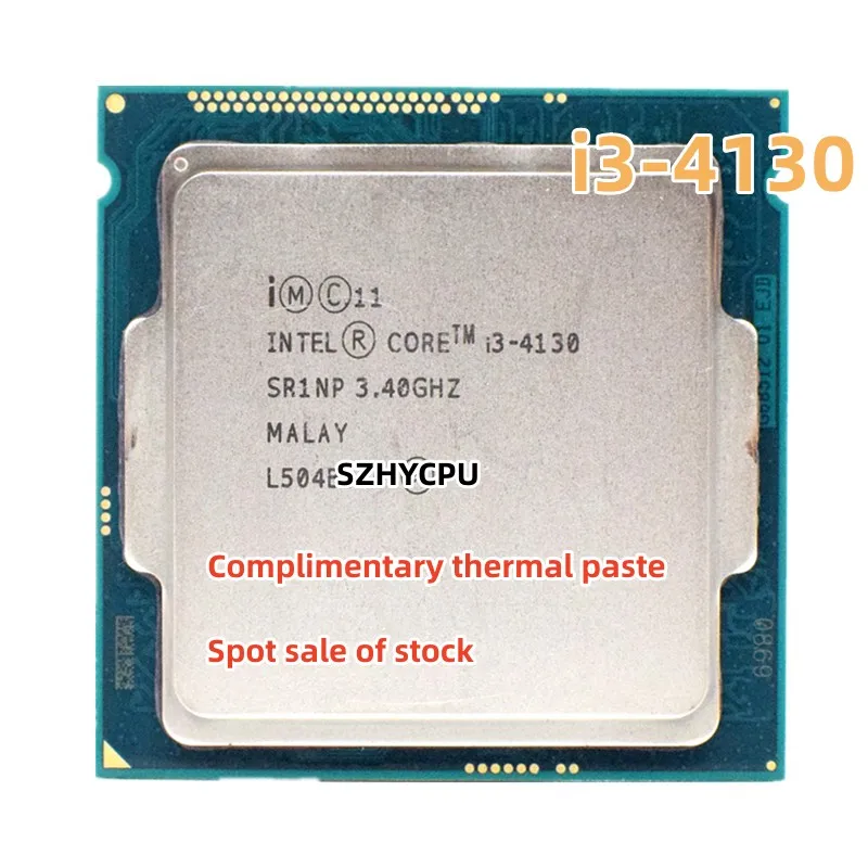 

free shipping original I3-4130 CPU SR1NP 3.40GHz qual-core 3MB Cache LGA1150 I3 4130 Processor scrattered pieces