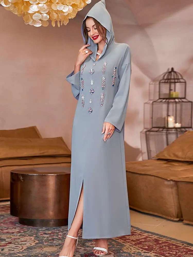 

Ramadan Abaya Dubai Islam Arabic Muslim Modest Dress Kaftans Turkey Dresses For Women Robe Longue Musulmane Femme Caftan Vestido