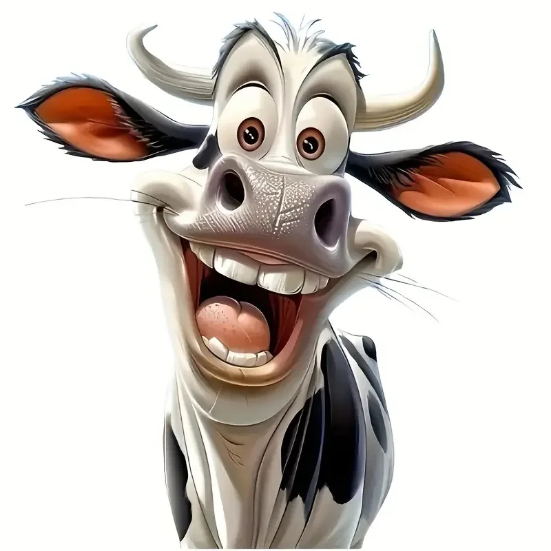 Happy Cow ПВХ наклейки для стен