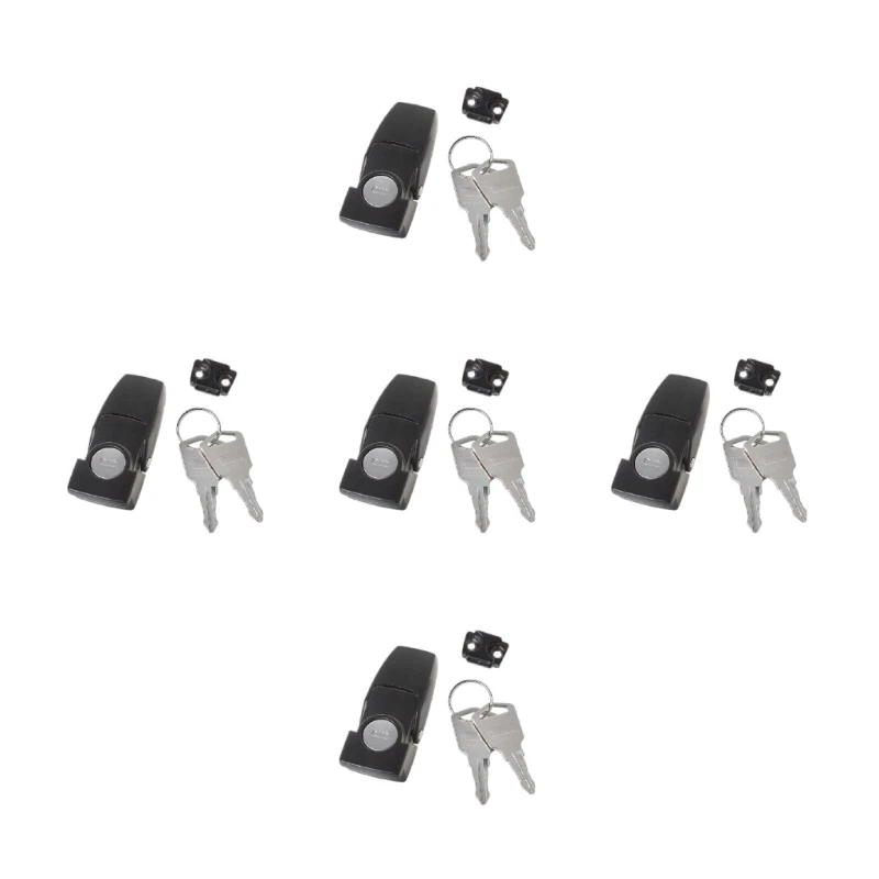 Металлическая защелка шкафа с черным покрытием для защелки DK604 тумблер