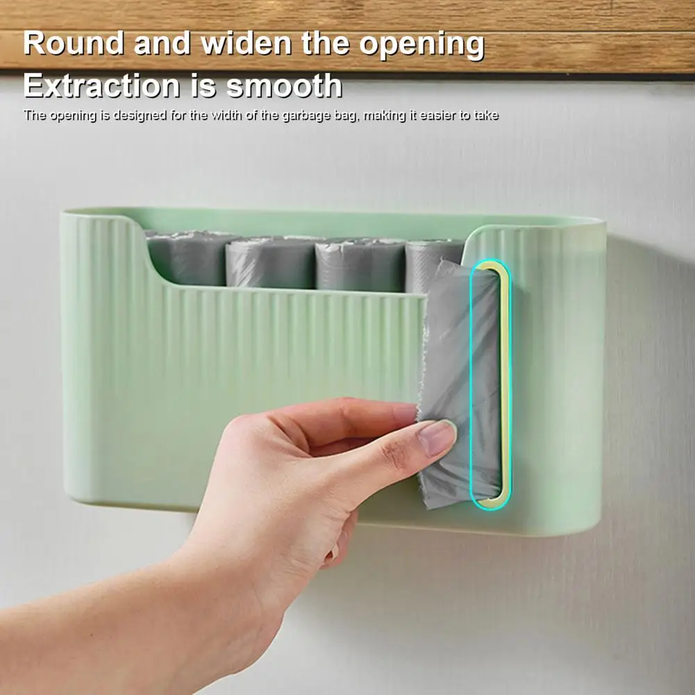 

Simple Style 1 Set Durable No Punching Trash Bag Organizer 4 Colors Storage Rack Portable for Home
