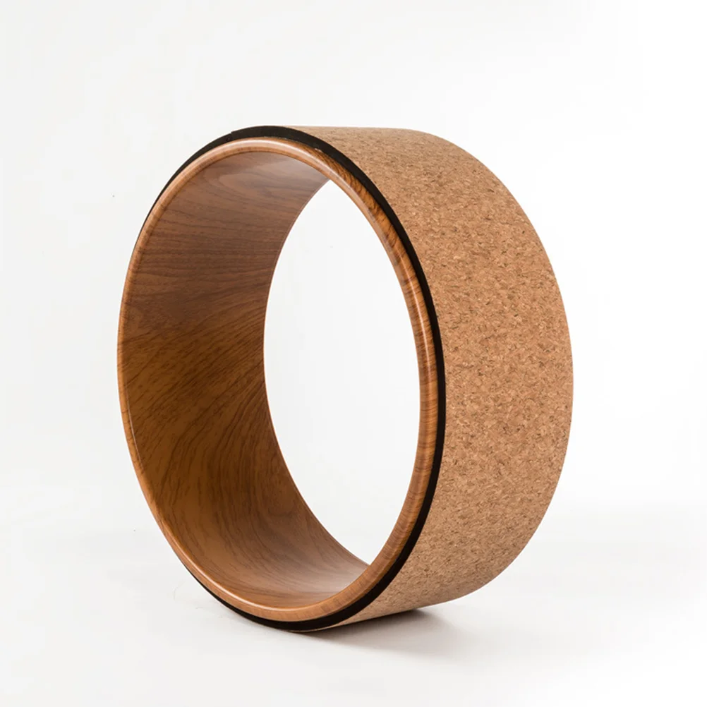 

Natural Cork Yoga Wheel Yoga Assist Wheel Wheel Back Bend Art Pilates Yoga Circle Roller