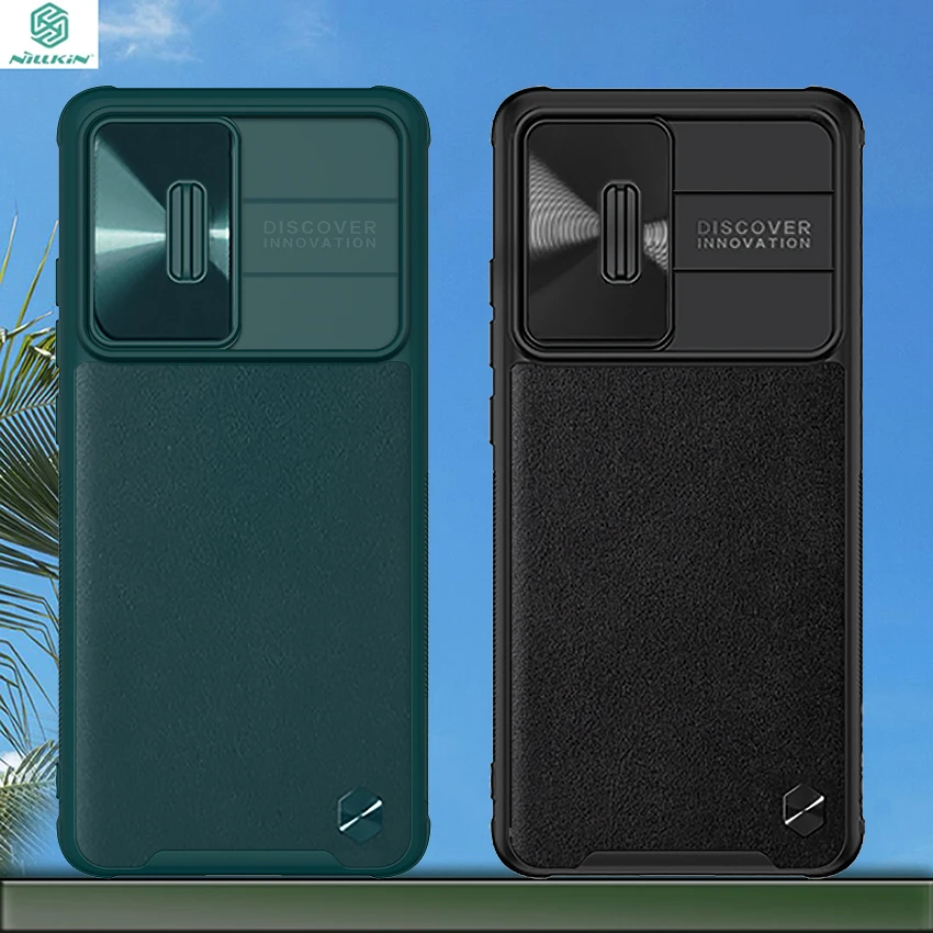 

For Xiaomi mi 12 12X Camera Lens Protection NILLKIN Luxury Delicate Lextured Leather CamShield Leather Case Anti-Slip Strips