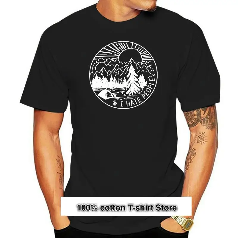 

Hate-Camiseta с принтом из мультфильмов для мужчин, неформальная, базовая, 100% хлопка