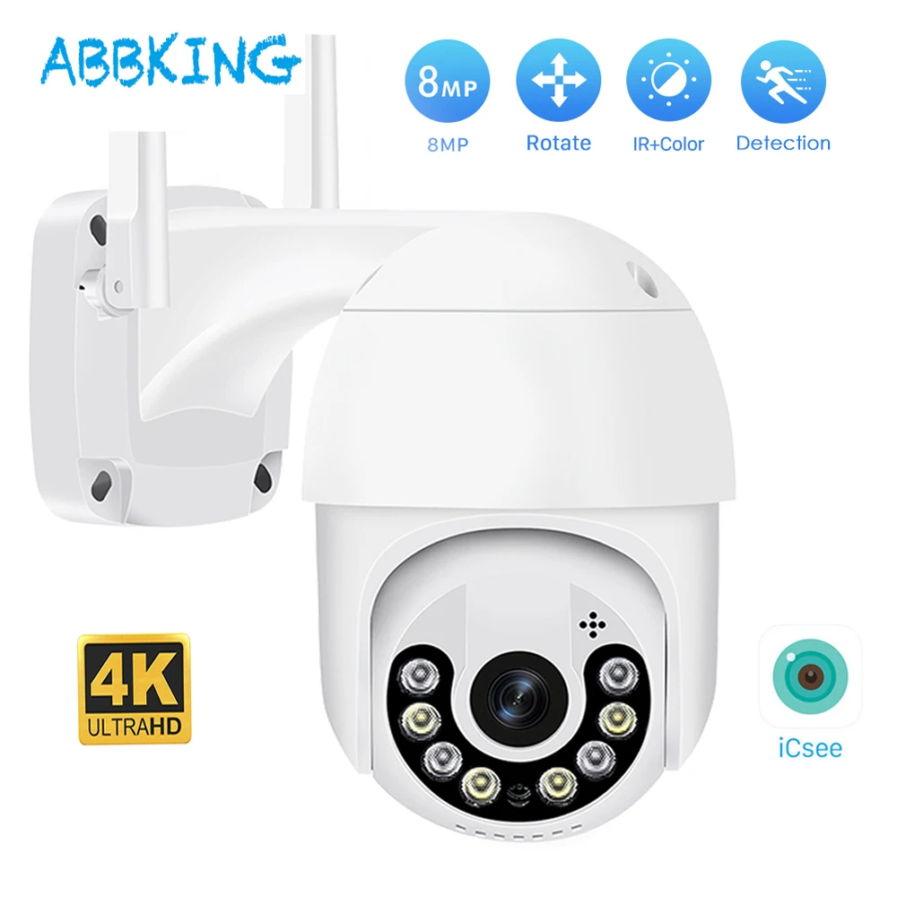 

8MP 4K WIFI IP Camera Outdoor Security 5xDigital Zoom 5MP 4MP 1080P CCTV Video Surveillance PTZ Camera Auto Tracking Onvif iCSee