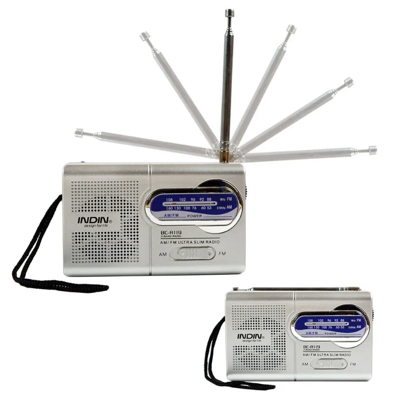 

Bc-r119 Portable AM / FM radio pocket digital aM 87-108mhz fm52-160khz radio multifunctional mini machine for the elderly