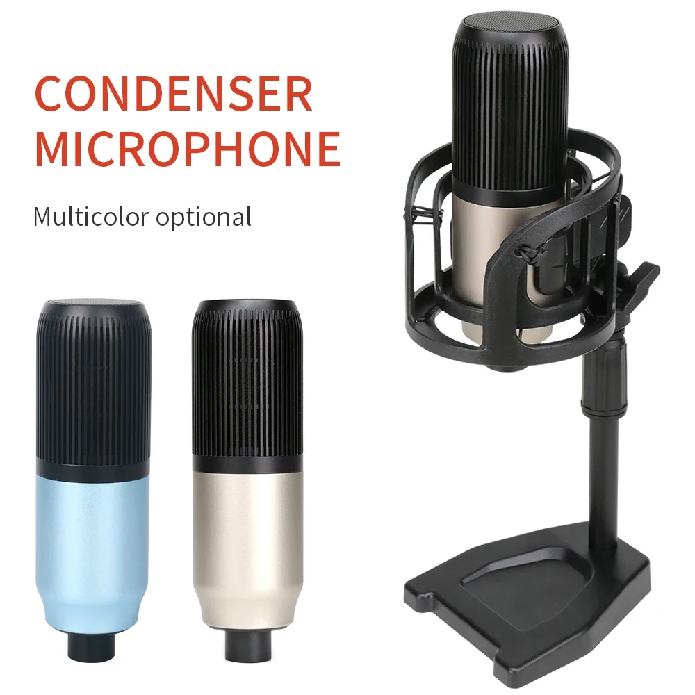 

Professional Studio Condenser Microphone USB Microphone Recording for PC Computer Video Karaoke Singing Mic Streaming Gaming