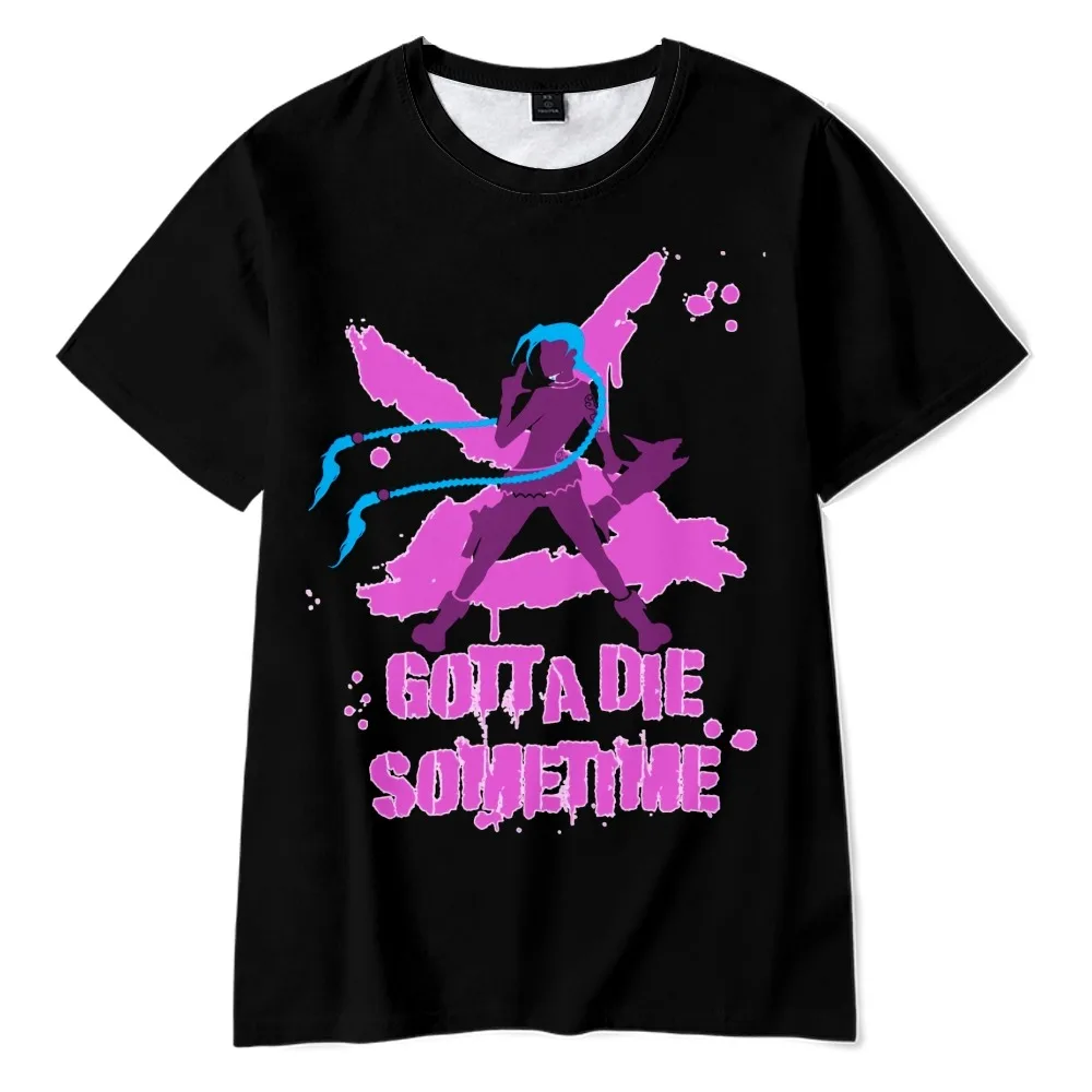 

Arcane Jinx Merch LOL Game Tv Series Tshirt Crewneck Short Sleeve Women Men Tshirt Harajuku Streetwear 2022 Casual Style Clothes