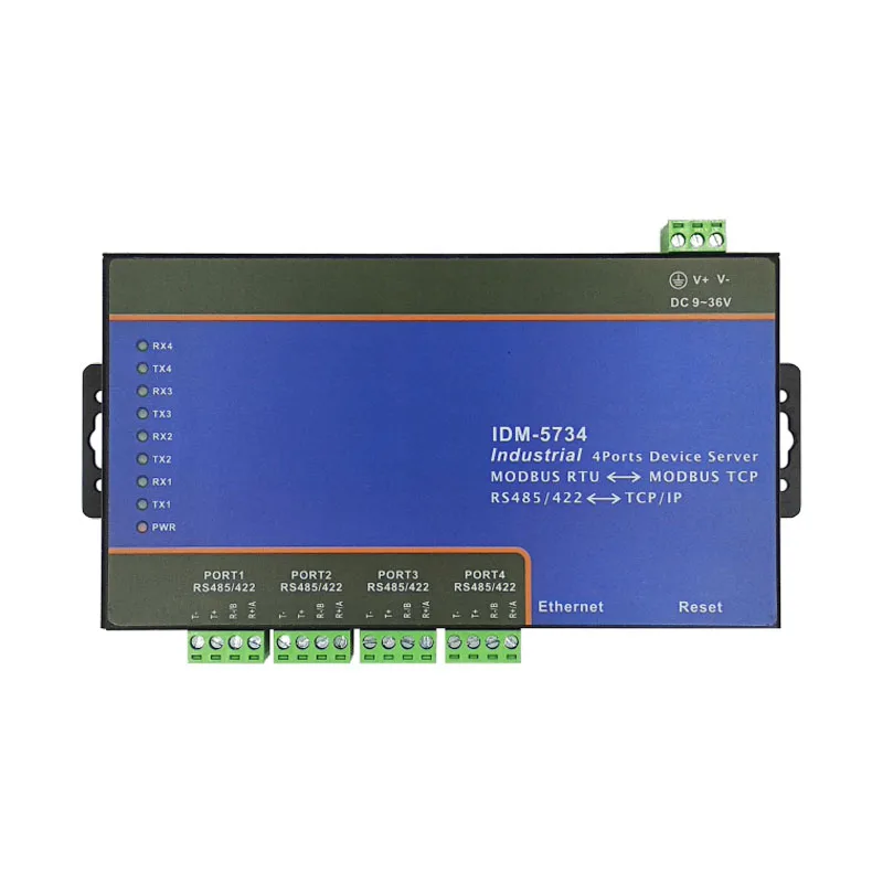 

4-канальный RS-485/422 последовательный сервер Modbus Gateway 4-портовый RS485 для Ethernet TCP/IP
