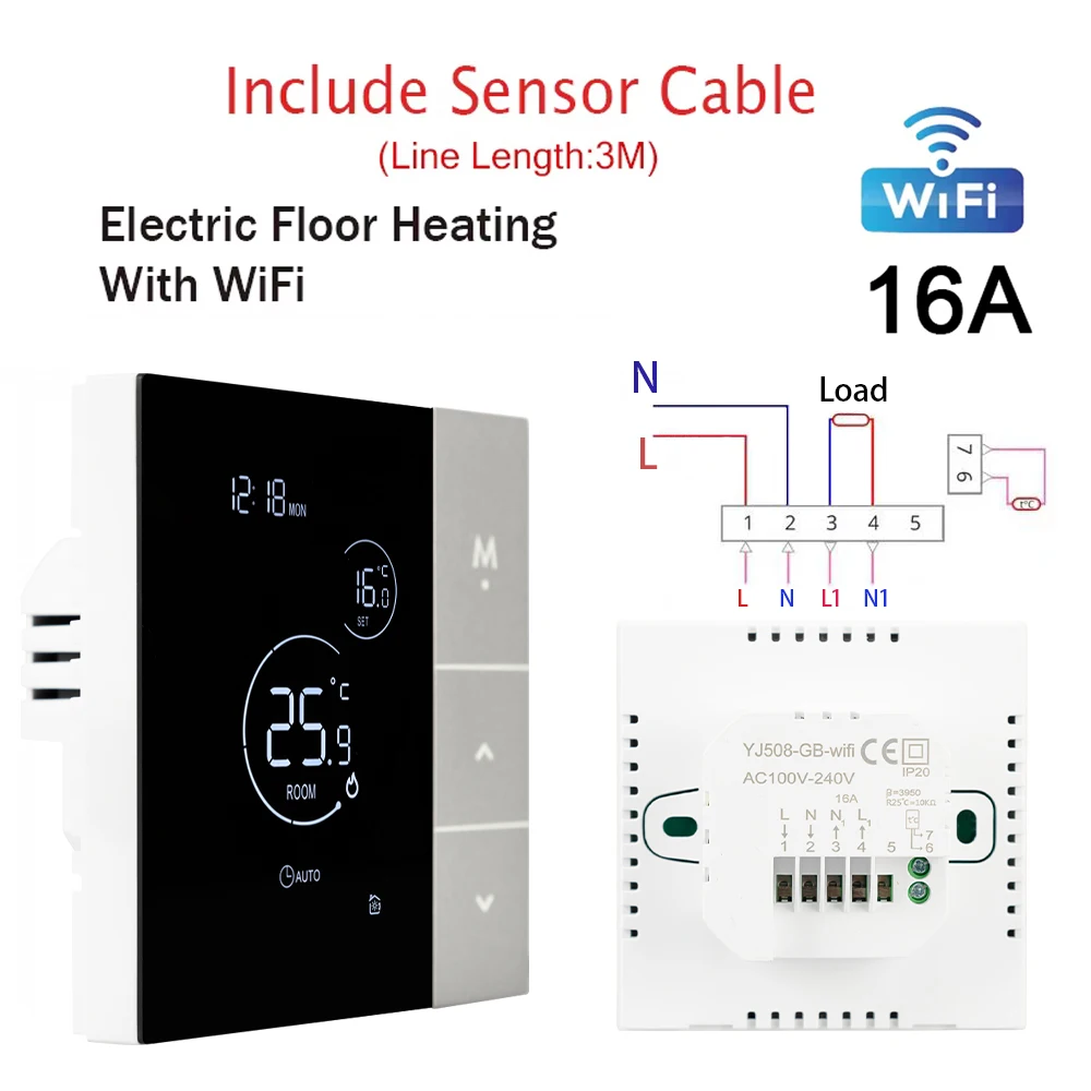 

TUYA WiFi Термостат для теплых полов