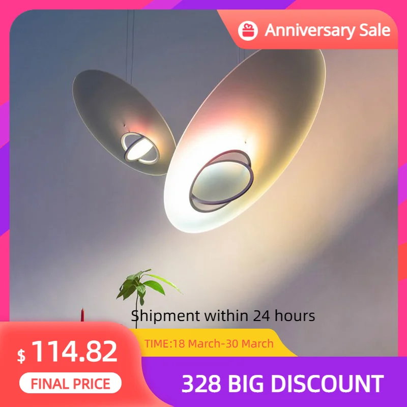 

Nordic Planet Lustre Pendant Light Dining Room Bedroom Art Oval Hang Lamp Home Decor LED Indoor Suspension Light Fixture