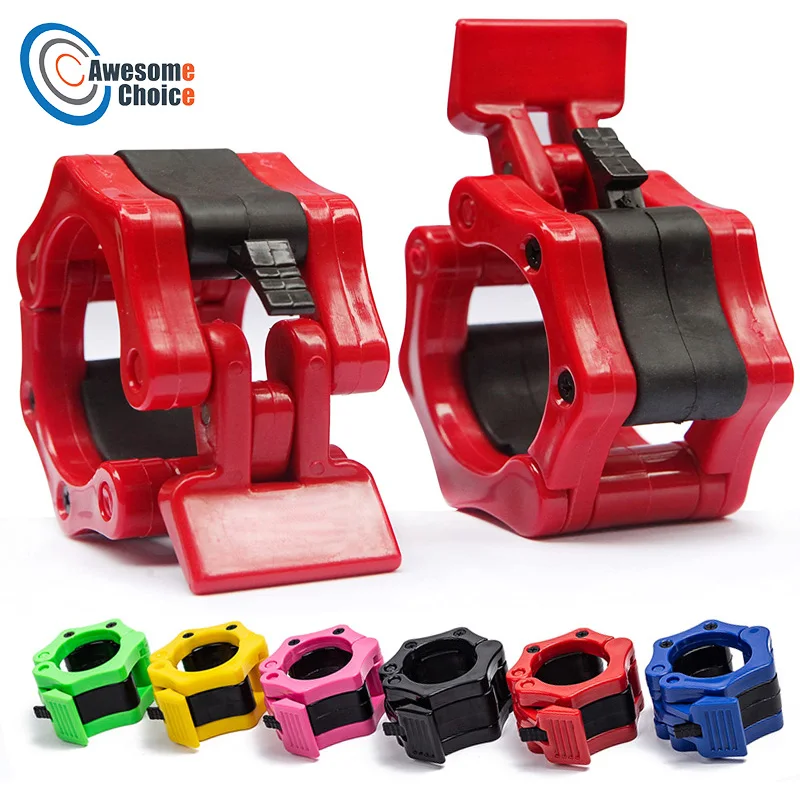 

2pcs/set 50mm Spinlock Collars Barbell Collar Lock Dumbell Clips Clamps Weight Lifting Bar Gym Dumbbell Fitness Body Building