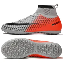 Indoor Soccer Shoes Men Sneakers Soccer Boots Turf Football Boots Kids Soccer Cleats AG/FG Spikes Training Sport Futsal Shoes