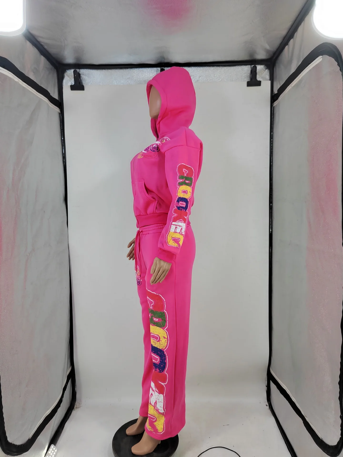 2024 Зимние топы с капюшоном комплект из 2 предметов женская осенняя уличная одежда