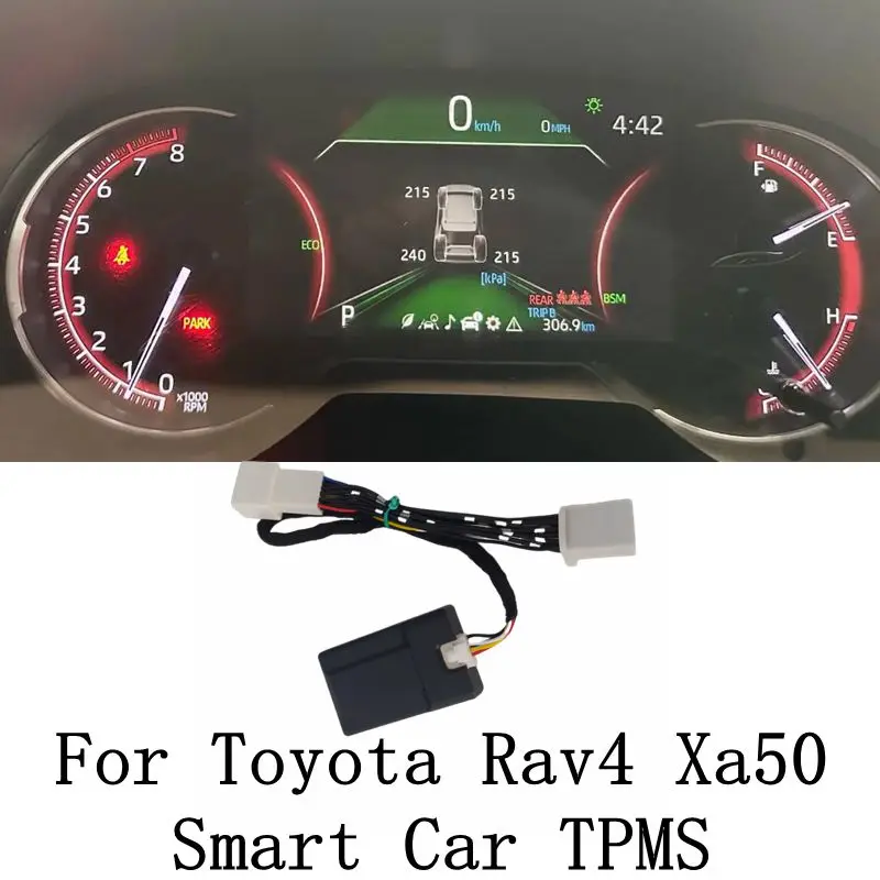 Фото Для Toyota Avalon RAV4 Corolla Camry автомобильная TPMS система контроля давления в шинах цифровой ЖК-дисплей приборной панели №2