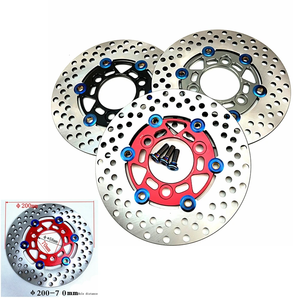 CNC 3 Holes 200MM-70MM Motorcycle Front Brake Rotor Disc For Honda Dio50/ZX50 AF17/18/27/28/ZX34/35/36 Or More