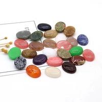 5pcs new egg shaped lapis lazuli ring noodle natural style mixed colors cabochons for bracelet earrings accessories