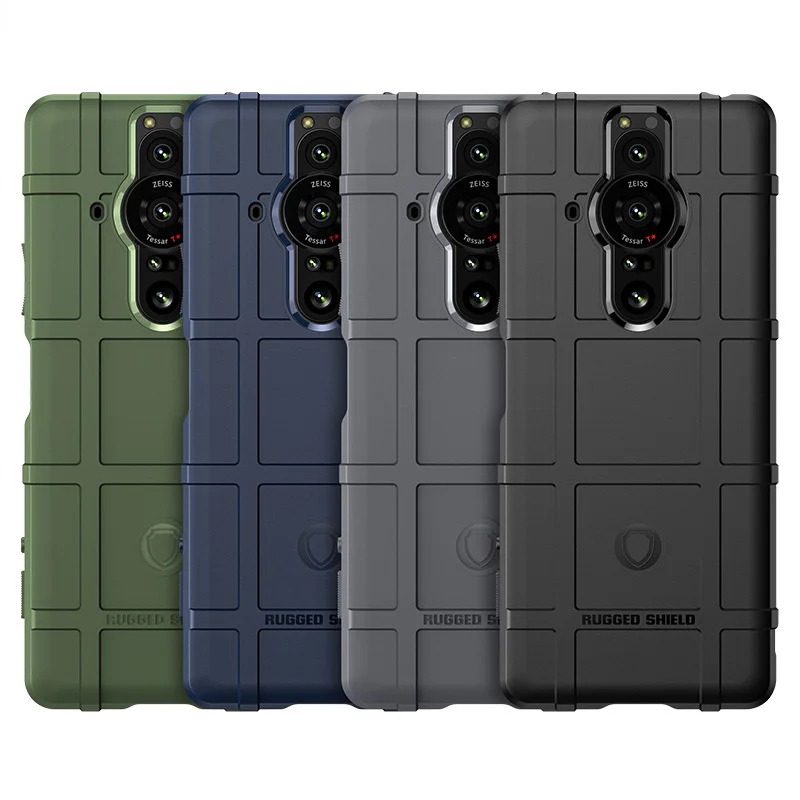 

Suitable For Sony ProI Mobile Phone Shell Sony Xperia Pro-I Anti-Fall Protective Sleeve Silicone Soft Shell Military Shield