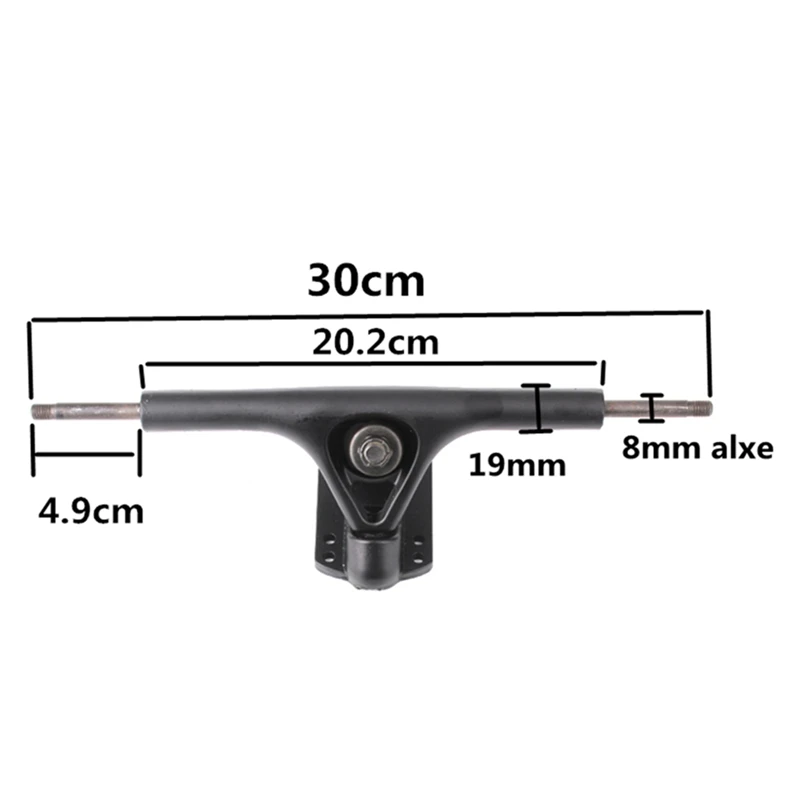 Литые грузовики 300 мм/8 дюймов скейтборд с двойным приводом 8-дюймовый грузовик