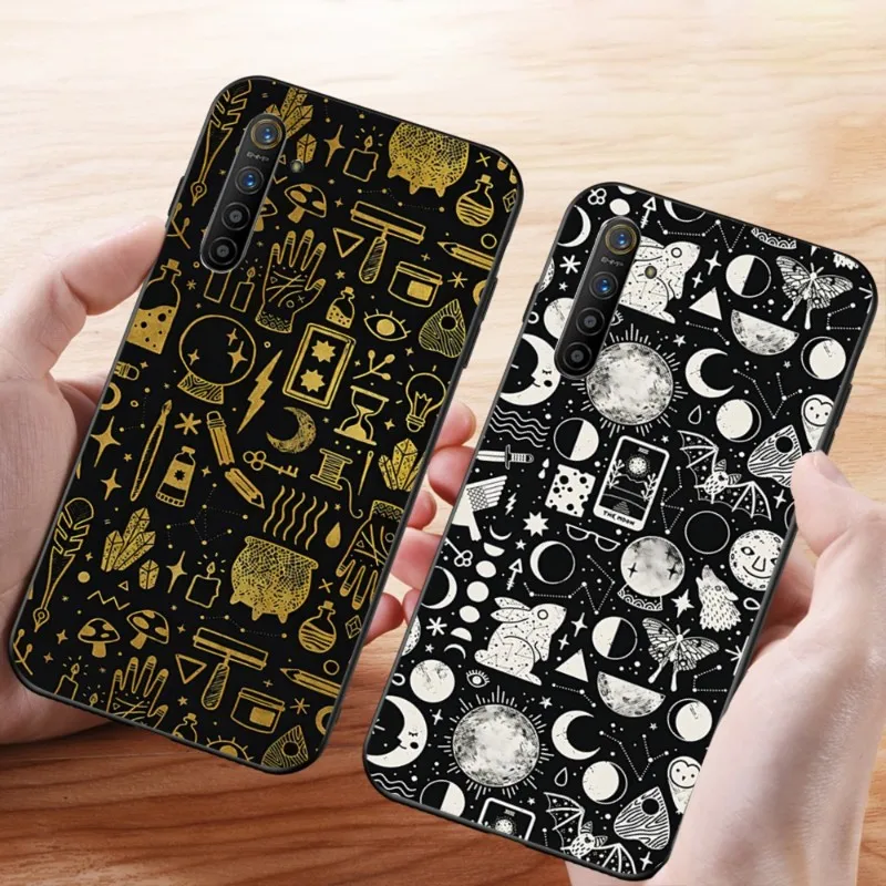 

Мягкий черный чехол для телефона со страстной ведьмой для OPPO Find X5 X3 X2 A93 Reno 8 7 Pro A74 A72 A53