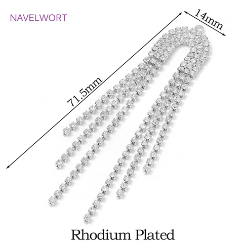 Подвески кисти бахрома из цепочек NAVELWORT золотые латунные
