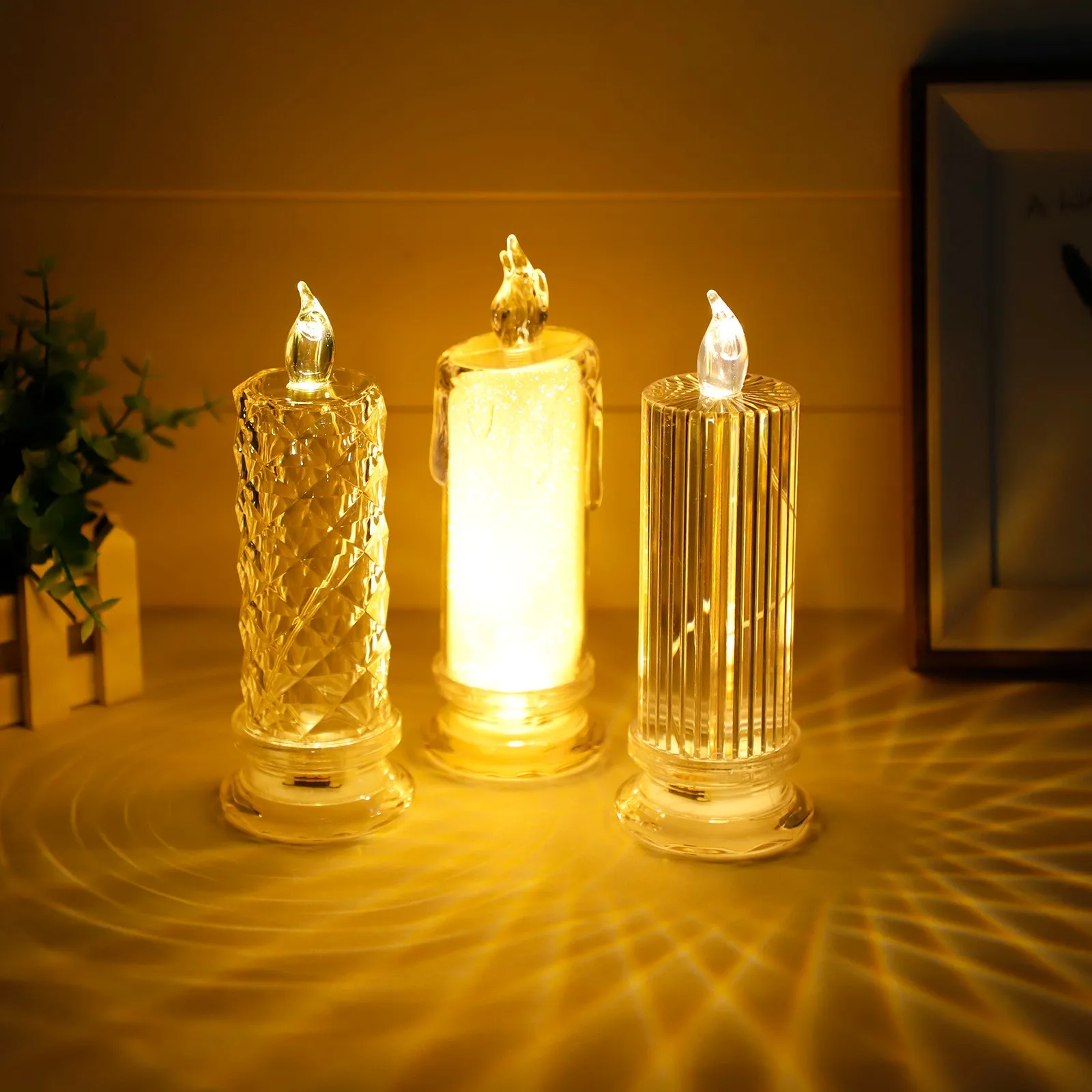 

LED Flameless Candles Realistic Tea Lights Candles Battery Operated Bright And Soft Light For Party Christmas Wedding Decor